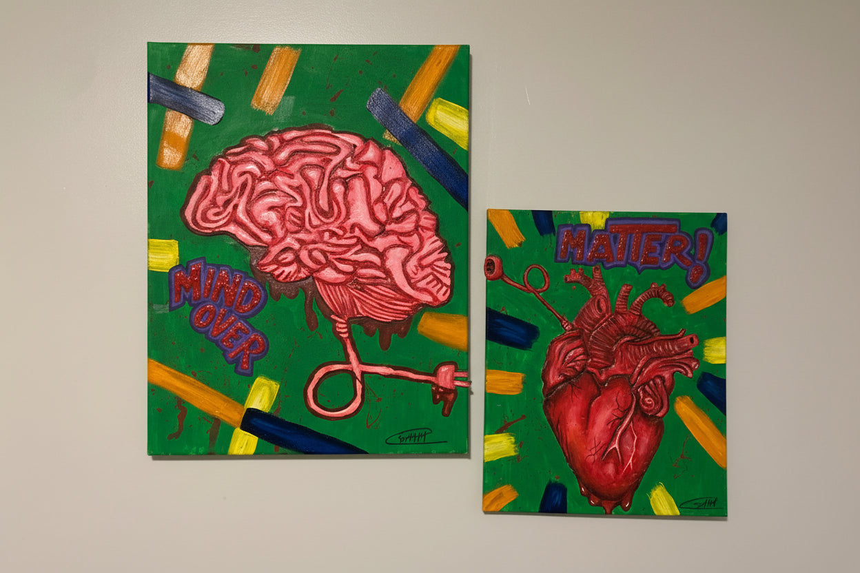 Mind Over Matter Painting- An Original 2-Piece Painting