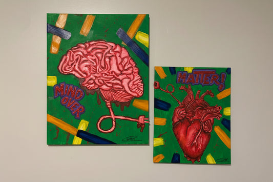 Mind Over Matter Painting- An Original 2-Piece Painting